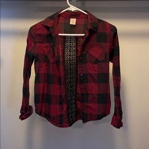 Open backed flannel